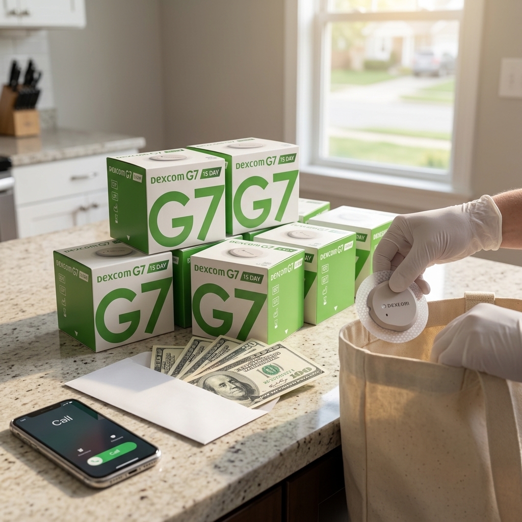 Cash paid for Dexcom G7 diabetic supplies in Detroit